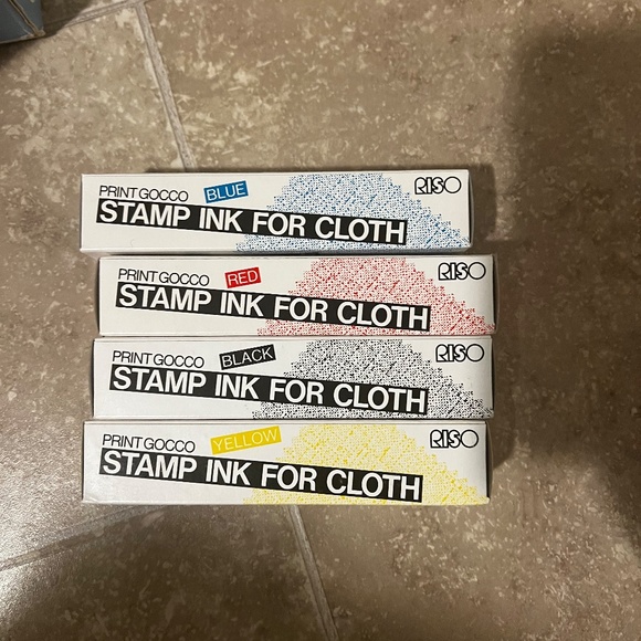 RISO - GOCCO screen printing Paper and cloth kit with TONS of unopened Ink. - Picture 7 of 11